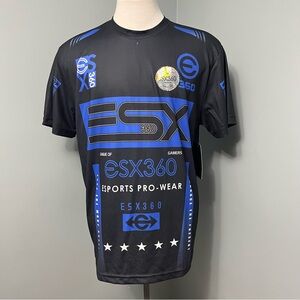 ESX360 official esports gaming gear short sleeve t-shirt Mens size XL Black Blue
